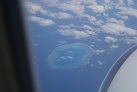 Blick aus dem Flugzeugfenster