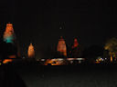 Die Tempel von Khajuraho bei Nacht