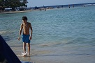 Manuel im Meer