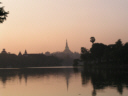 Sonnenuntergang am Kandawgyi-See