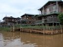 Typische Häuser am Inle-See